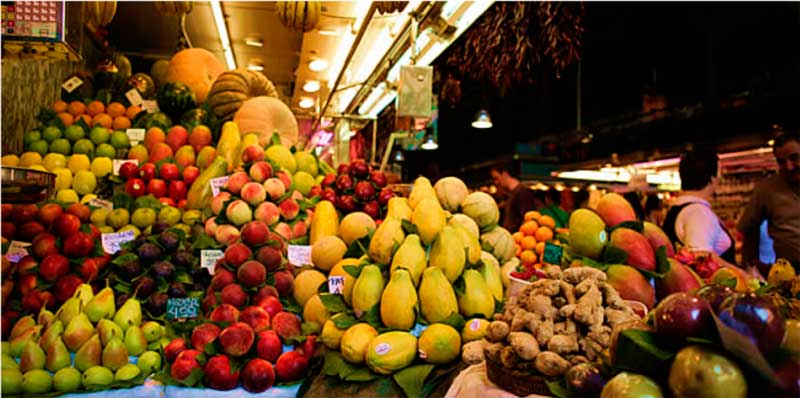 Boqueria Market in Barcelona