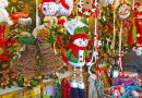 Christmas market stall in Sagrada Familia in Barcelona