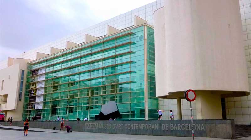 MACBA contemporary art museum in Barcelona