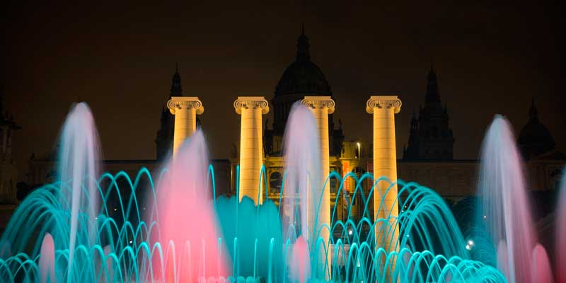 Montjuic magic fountain Barcelona